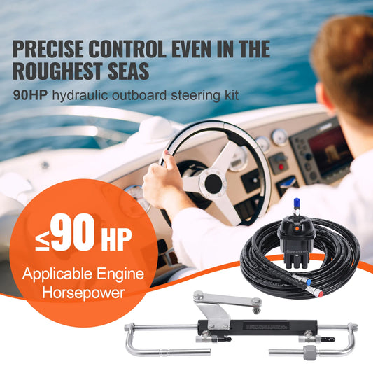 Hydraulic Outboard Steering Kit & Helm Pump